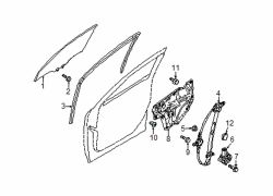 Mazda 6 Front Right Window Channel | Mazda OEM Part Number GRT6-58-605A