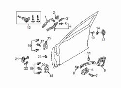 Mazda 6 Front Right Inner Interior Door Handle | Mazda OEM Part Number GBFN-58-330