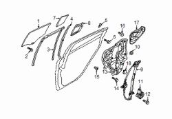 Mazda 6 Rear Right Window Regulator | Mazda OEM Part Number GHP9-72-590B
