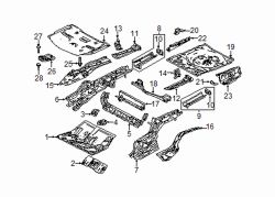 Mazda 6 Rear Right Floor Extension | Mazda OEM Part Number GHP9-53-731