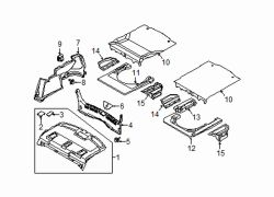 Mazda 6 Rear Right Floor Storage Compartment | Mazda OEM Part Number GHK1-68-8E6A