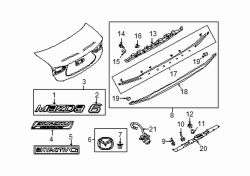 Mazda 6 Rear Deck Lid Finish Panel | Mazda OEM Part Number GBEF-50-85ZA