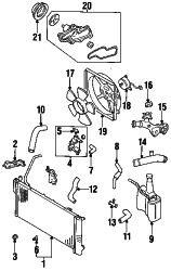 Mazda MX-6  Water pump | Mazda OEM Part Number 8AG9-15-010
