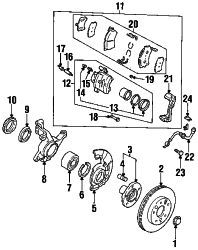 Mazda MX-6 Right Splash shield | Mazda OEM Part Number GA2A-33-261