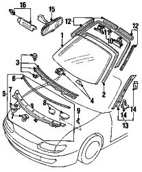 Mazda MX-6  Protector screw | Mazda OEM Part Number H272-51-RC6