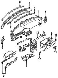 Mazda MX-6  Stiffener | Mazda OEM Part Number GA2A-60-388A