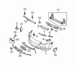 Mazda RX-8  License bracket | Mazda OEM Part Number FE01-50-170A