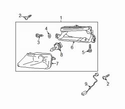 Mazda RX-8 Left Fog lamp assy bolt | Mazda OEM Part Number GG2M-51-6H9A