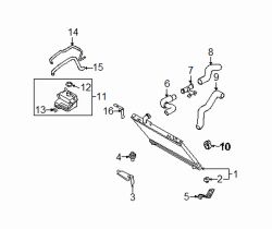 Mazda RX-8  Reservoir cap mount bolt | Mazda OEM Part Number LFG1-15-202