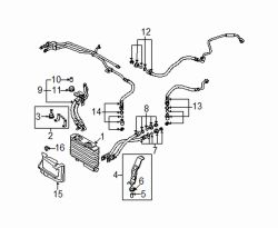 Mazda RX-8 Left Oil cooler | Mazda OEM Part Number N3H1-14-700D
