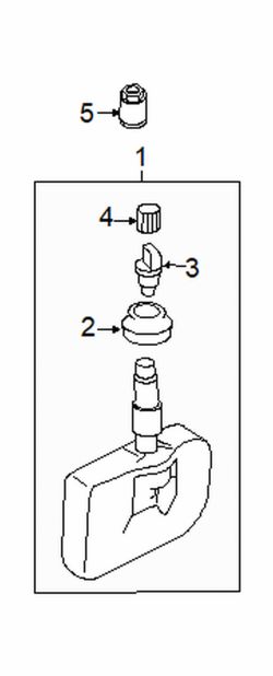 Mazda RX-8  TPMS sensor | Mazda OEM Part Number BBM2-37-140B