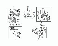 Mazda RX-8  Duct assy clip | Mazda OEM Part Number BC1D-56-145