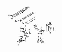Mazda RX-8 Right Mount bolt | Mazda OEM Part Number 9973-01-025