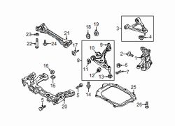 Mazda RX-8 Right Lower cntrl arm rear bolt | Mazda OEM Part Number F151-34-66Z