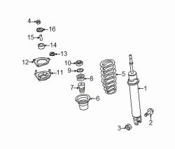 Mazda RX-8 Left Strut nut | Mazda OEM Part Number 9YB0-41-208