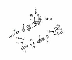 Mazda RX-8 Left Inner tie rod | Mazda OEM Part Number F151-32-240