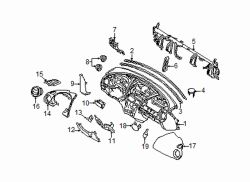 Mazda RX-8  Instrument panel | Mazda OEM Part Number FE01-60-400A-02