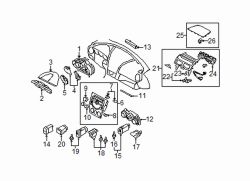 Mazda RX-8  Heater control | Mazda OEM Part Number F189-61-190