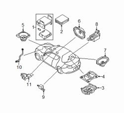 Mazda RX-8  Inst pnl speaker | Mazda OEM Part Number F151-66-960