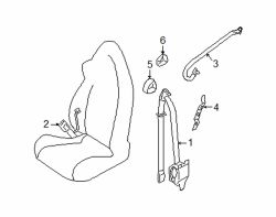 Mazda RX-8 Right Rail bracket | Mazda OEM Part Number F151-57-92X