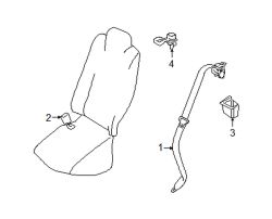 Mazda RX-8 Right Retractor cover | Mazda OEM Part Number F152-57-988