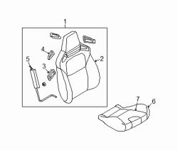 Mazda RX-8 Right Seat cushion | Mazda OEM Part Number FF22-88-110-02