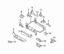 Mazda RX-8 Right Seat track | Mazda OEM Part Number FF14-88-A00