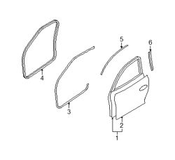 Mazda RX-8 Left Door shell | Mazda OEM Part Number FEY1-59-02X