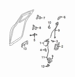 Mazda RX-8 Left Handle bezel bolt | Mazda OEM Part Number 9986-50-616