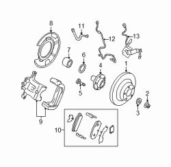 Mazda RX-8 Left Rotor washer | Mazda OEM Part Number J001-26-114A