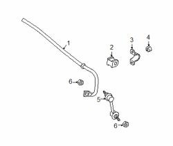 Mazda RX-8 Left Stabilizer bar nut | Mazda OEM Part Number 9994-00-801