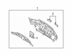 Mazda RX-8 Left Reinforcement bracket | Mazda OEM Part Number F152-70-753A