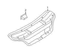 Mazda RX-8  Trunk lid trim | Mazda OEM Part Number F151-68-8WXD