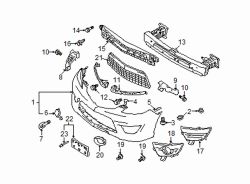 Mazda 5 Right Lamp cover screw | Mazda OEM Part Number 9986-50-516