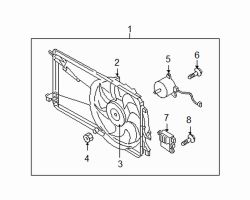 Mazda 5  Fan | Mazda OEM Part Number LFB7-15-140