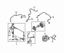 Mazda 5  Condenser assy | Mazda OEM Part Number BP4K-61-480D