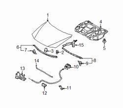 Mazda 5  Insulator fastener | Mazda OEM Part Number GA2A-56-694
