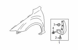 Mazda 5 Left Mud guard screw | Mazda OEM Part Number 9CS6-00-516B