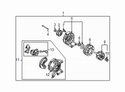 Mazda 5  Alternator | Mazda OEM Part Number LFB6-18-300