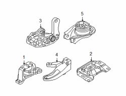 Mazda 5 Right Side mount | Mazda OEM Part Number BCM4-39-060D