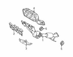 Mazda 5  Exhaust manifold | Mazda OEM Part Number L328-20-50XG
