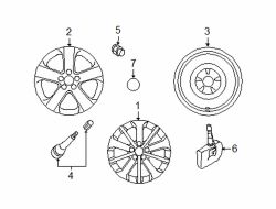 Mazda 5  Wheel, alloy | Mazda OEM Part Number 9965-20-6570