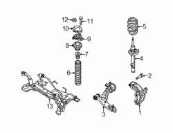 Mazda 5 Left Knuckle | Mazda OEM Part Number C461-33-031A