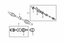 Mazda 5 Right Inner boot | Mazda OEM Part Number GG62-22-540