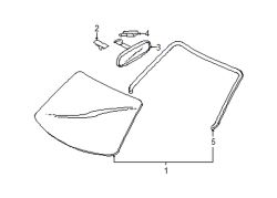 Mazda 5  Windshield | Mazda OEM Part Number CC43-63-900C