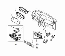 Mazda 5  Heater control | Mazda OEM Part Number CE49-61-190B