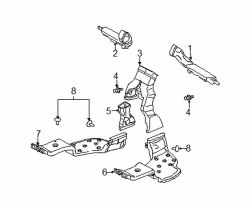 Mazda 5 Left Upper duct | Mazda OEM Part Number CC29-61-158B