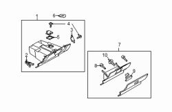 Mazda 5  Glove box door bumper | Mazda OEM Part Number LB82-64-046