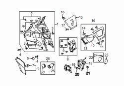 Mazda 5  Front console | Mazda OEM Part Number CD84-64-320C-02