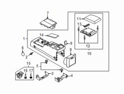 Mazda 5  Rear console | Mazda OEM Part Number CC30-64-420G-34